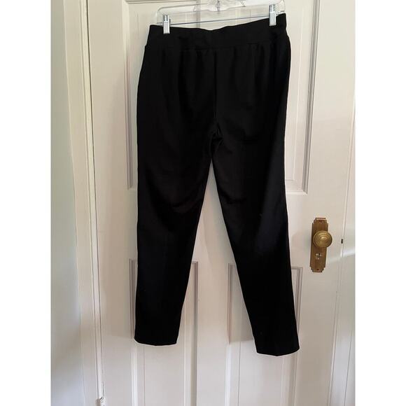 Drapers and Damons MP Red Black Floral Trouser Pants Whimsy Goth Stretch Pull On - Picture 2 of 9